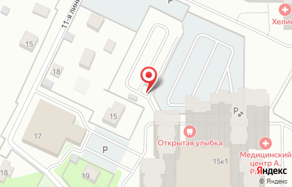 Автостоянка в Санкт-Петербурге на карте