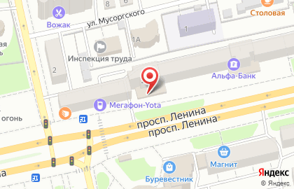 Салон LORENA кухни на проспекте Ленина на карте