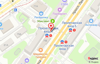 Салон сотовой связи МегаФон на улице Новикова-Прибоя на карте