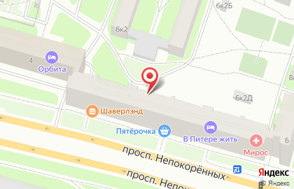Универсам, ООО РСМ на проспекте Непокорённых на карте
