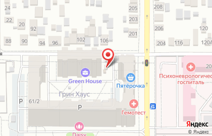 Магазин по продаже фруктов и овощей в Центральном районе на карте