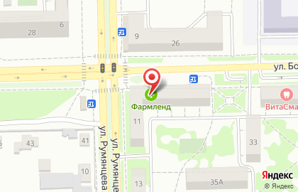 Аптека Фармленд на проспекте Богдана Хмельницкого, 35 на карте
