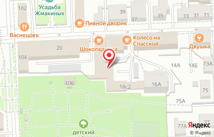 Кабинет психолога на Спасской улице на карте