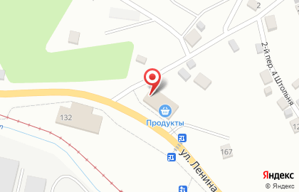 Продуктовый магазин на улице Ленина на карте
