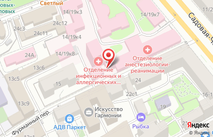 Национальный медицинский исследовательский центр глазных болезней им. Гельмгольца на Садовой-Черногрязской улице на карте