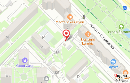 Магазин овощей и фруктов в Центральном районе на карте