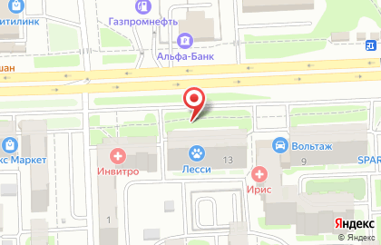 Лесси на Комсомольском проспекте на карте