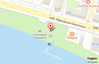 Бриг на набережной Афанасия Никитина на карте