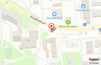 Айвенго на Клубной улице на карте
