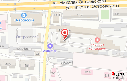 Деловой центр Золотая Подкова на улице Николая Островского на карте