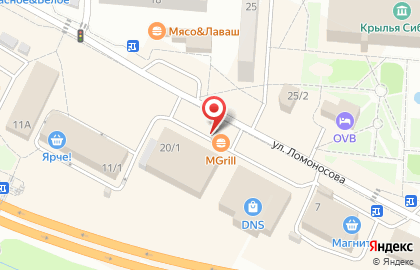 Родные блины на улице Ломоносова на карте