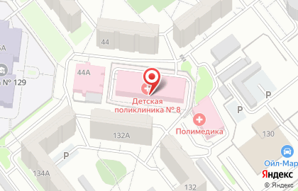 Детская городская клиническая поликлиника №8  на улице Братьев Кашириных на карте