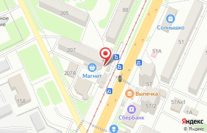 Киоск по продаже фруктов и овощей в Железнодорожном районе на карте