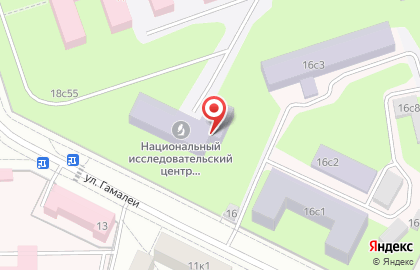 НИИ эпидемиологии и микробиологии им. Н.Ф. Гамалеи на улице Гамалеи на карте
