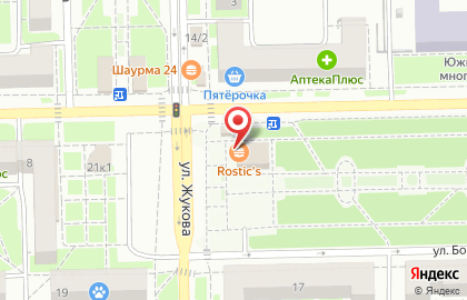 Кафе MC Burger на улице Жукова на карте