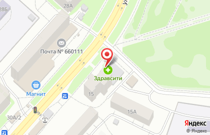 Аптека Живика в Красноярске на карте