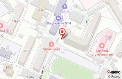 Киоск по продаже фруктов и овощей в Барнауле на карте