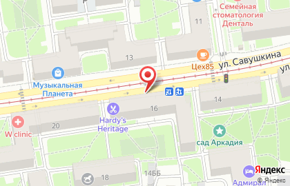 Экомаркет Компас Здоровья на метро Чёрная речка на карте