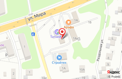 Татнефть на улице Мира, 1в на карте