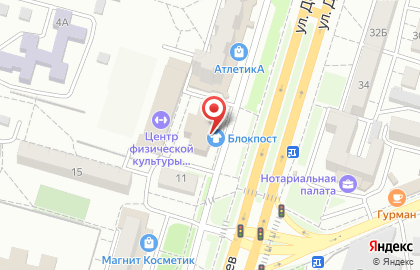 Экипировочный центр БлокПОСТ на улице Доваторцев на карте