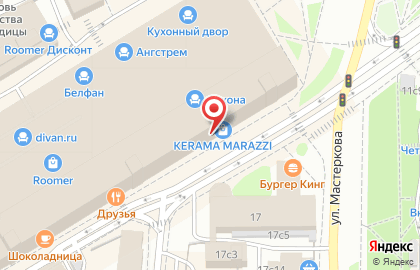 Фирменный салон Askona на улице Ленинская Слобода на карте