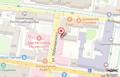 Оздоровительный комплекс Общественная баня №3 на улице Лобачевского на карте