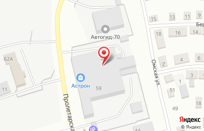 ООО Астрон на Пролетарской улице на карте
