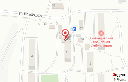 Продовольственный магазин Лукошко на улице Новостроек на карте