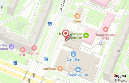 Сервис заказа легкового транспорта Максим на карте