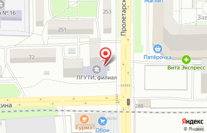 Поволжский государственный университет телекоммуникаций и информатики в Оренбурге на карте