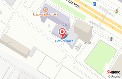 Ветеринарная клиника Всероссийский НИИ экспериментальной ветеринарии им. К.И. Скрябина и Я.Р. Коваленко РАН на Рязанском проспекте на карте