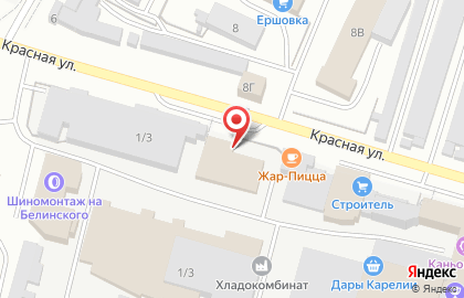 Торговый дом Строитель на улице Белинского на карте
