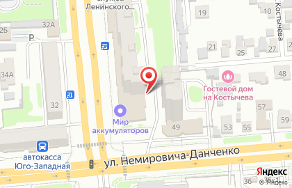 Продовольственный магазин Наш дворик на улице Станиславского на карте