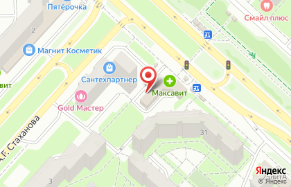 Продуктовый магазин Фрукты есть на улице Водопьянова на карте