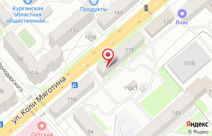 Магазин Мастер в Кургане на карте