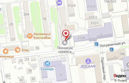 Сахалинский техникум сервиса на карте