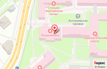 Банкомат Московский Индустриальный Банк на проспекте Ломоносова, 292 на карте