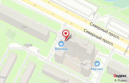 Магазин разливных напитков Пивнович на Северном проспекте на карте