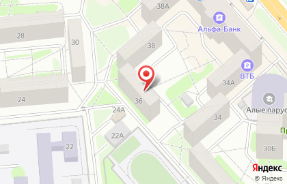 Ремонт мебели в Красногорске на карте
