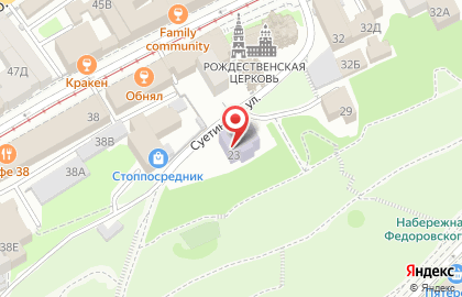 Церковная лавка на Московской на карте