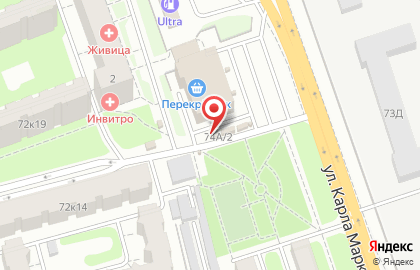 Киоск Русский аппетит на проспекте Победы на карте