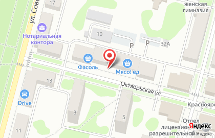 Мебельное ателье Альянс на Октябрьской улице на карте