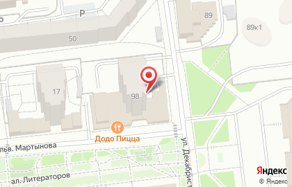 Альбион на улице Декабристов на карте