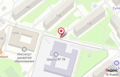 Средняя общеобразовательная школа №78 на Московском шоссе на карте