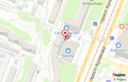 Участковый пункт полиции Управление МВД России по г. Курску на проспекте Кулакова на карте