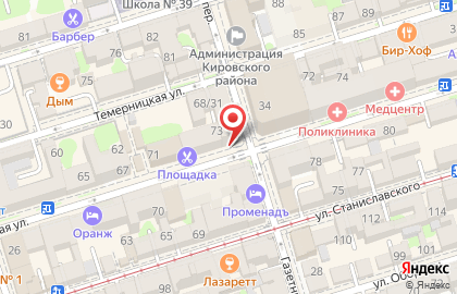 Банкомат Русский Стандарт на Московской улице на карте