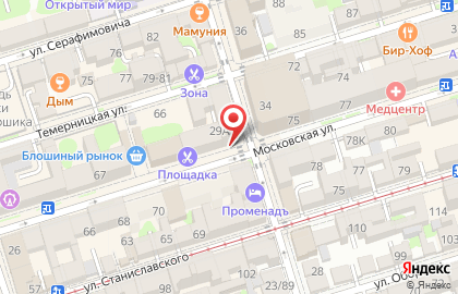 Банк Русский Стандарт на Московской улице на карте