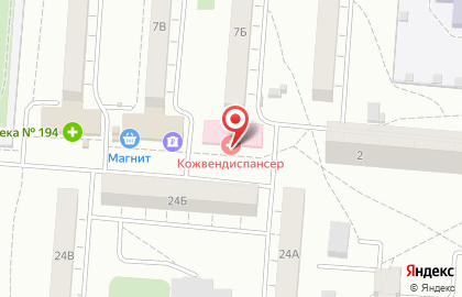 Клинический кожно-венерологический диспансер в Кировском районе на карте