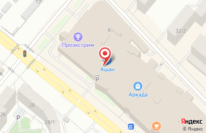 Супермаркет АШАН Сити на карте