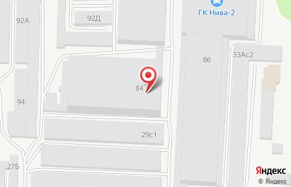 Гаражно-погребной кооператив №37 в Комсомольском районе на карте